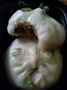 hand pulled pork bun